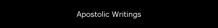 Apostolic Writings